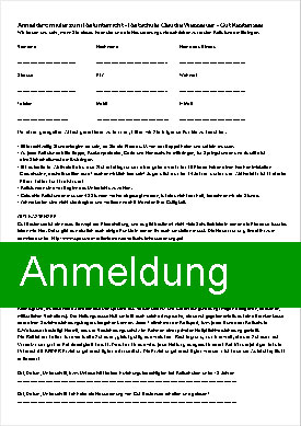 Anmeldeformular Reitschule